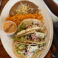 Border Grill Fresh-Mex signature dishes Trio Tacos MexicanosCalifornia BurritoDos Tacos Mexicanos
